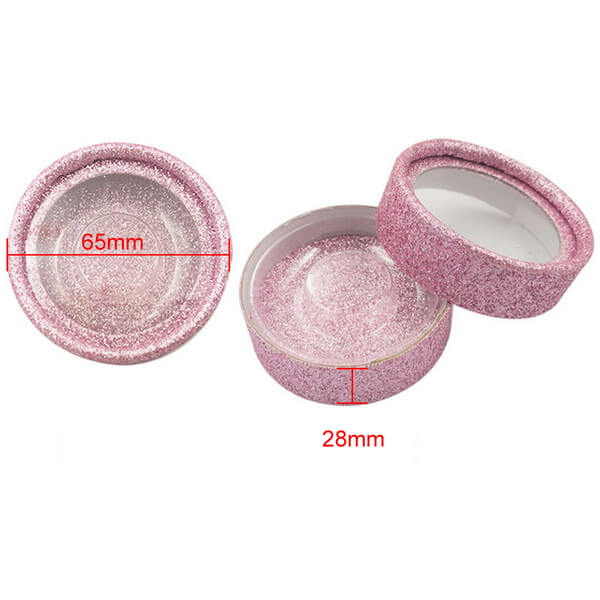 round eyelash box