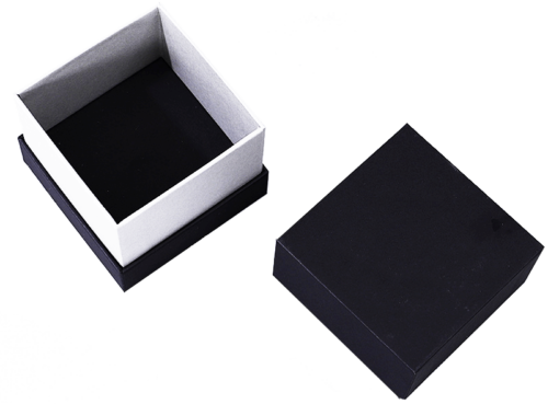 Luxury Black Cardboard Boxes with Lids in Bulk 